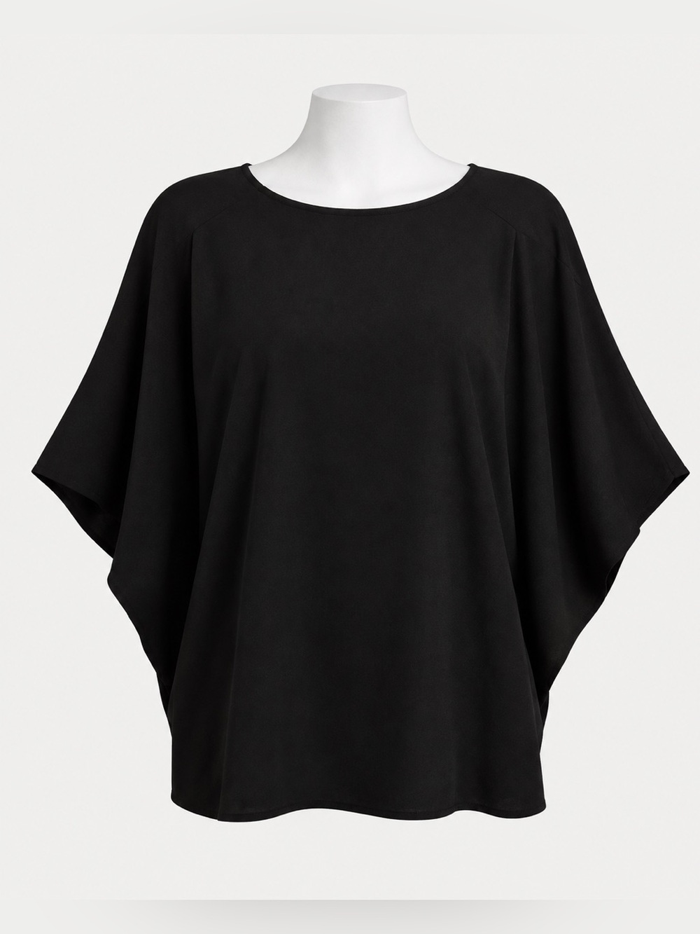 Lord & Taylor, black dolman sleeve elegant blouse